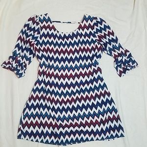 Speechless lined, Chevron sheath dress
